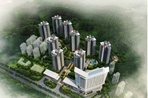 三亞鹿港溪山別墅小區(qū)泳池<div   id=
